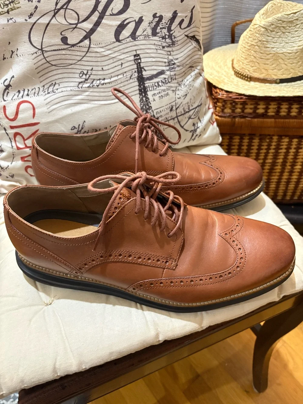 Men's Cole Haan Wingtip Oxfords - Classic Lace-Up Dress Shoes